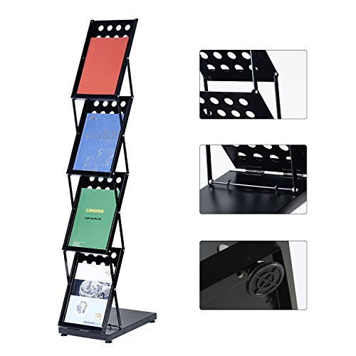 image for T-Sign Foldable Pop up 4 Pockets Magazine Literature Brochure Catalog 