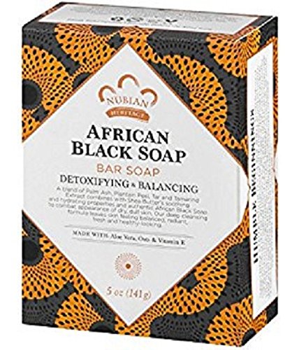 (2) Nubian Heritage, African Black 5 Ounce Bar Soaps