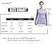 LWJ 1982 Women Hiking Shirts Workout Running Long Sleeve Yoga Thumbhole Tops for Women Sun Protection Tee(Medium, Purple)