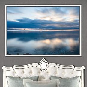 signwin Framed Canvas Wall Art Calming Waters Aerial...