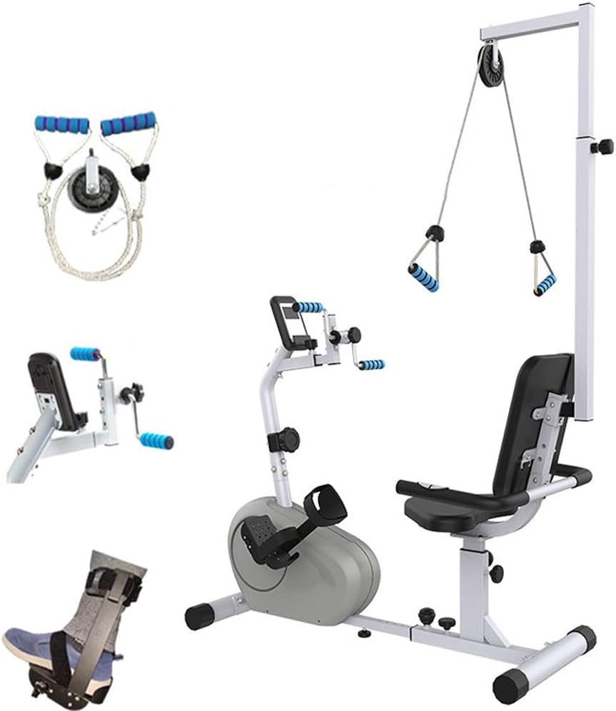 recumbent exercise bike with upper body exerciser