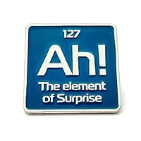 science enamel pin | Ah! the element of surprise science pin | periodic element lapel pin