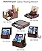 MobileVision Wood Charging Station & Compatible Adapter for Apple Watch Combo Multi Device Organizer for Apple Watch, Smartphones, Tablets, Laptops, and More