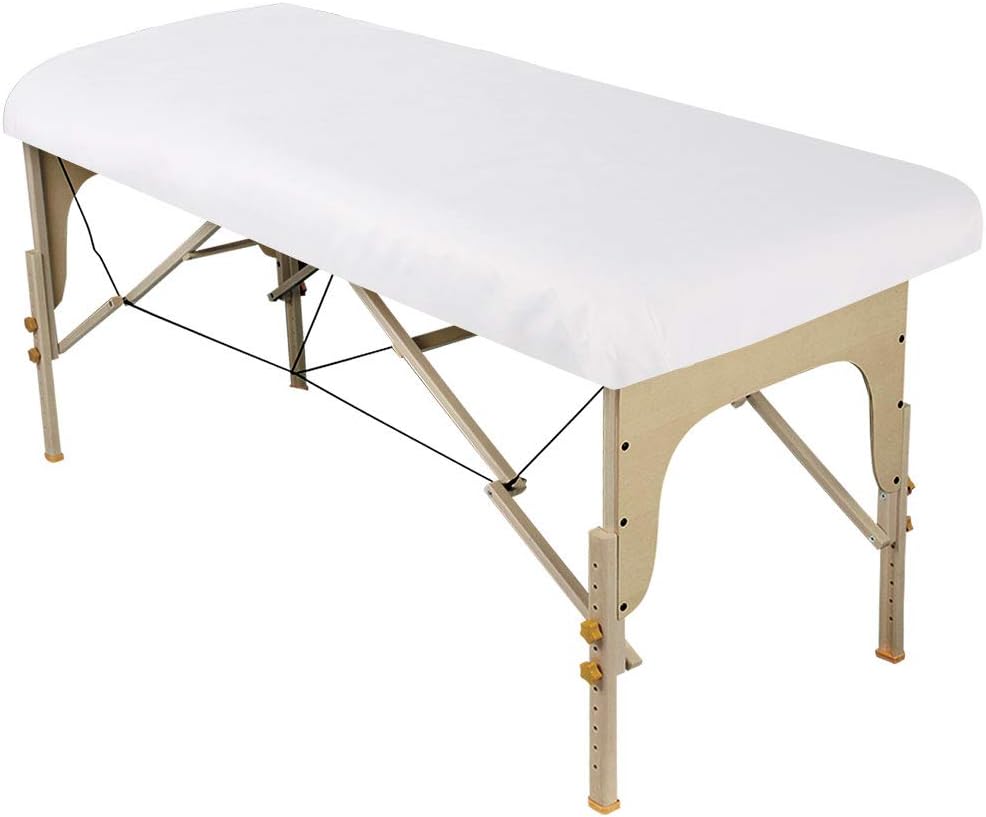 ForPro Premium Microfiber Fitted Sheet, White, Ultra-Light, Stain and Wrinkle-Resistant, for Massage Tables, 36" W x 77" L x 7" H: Health & Personal Care