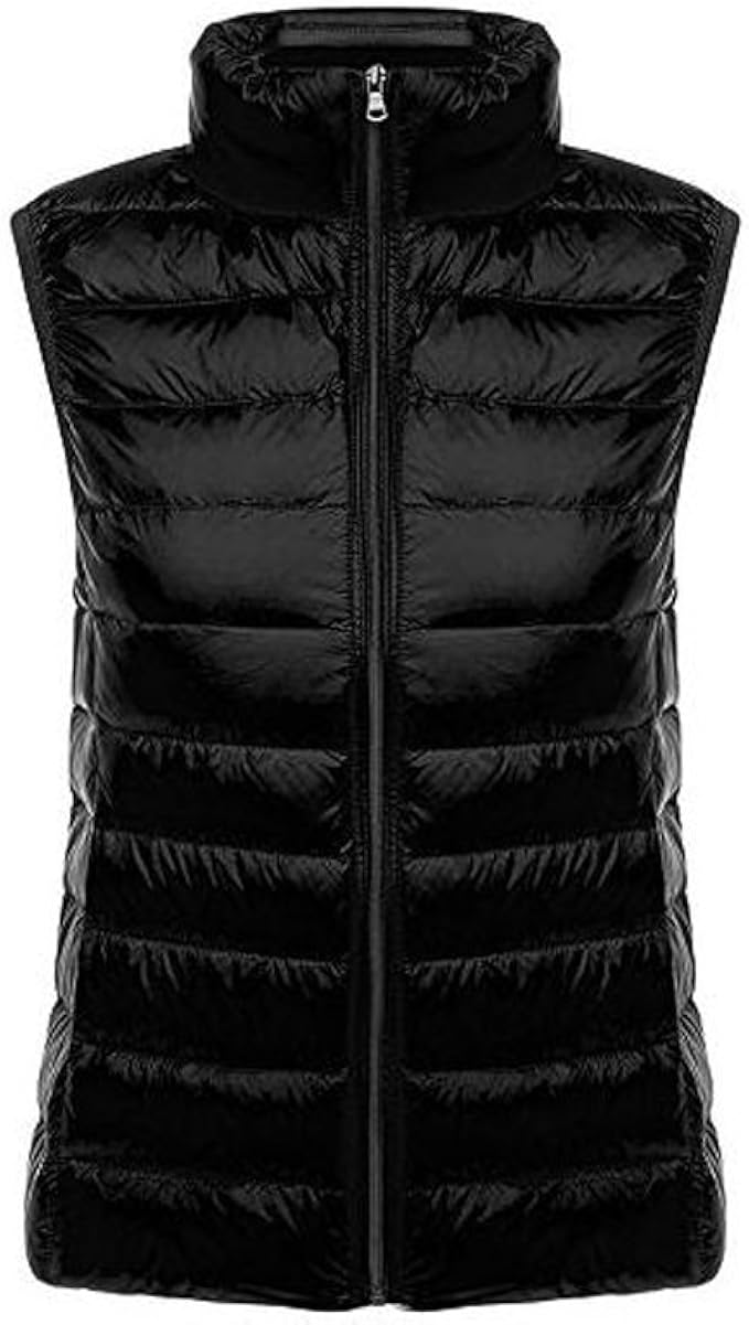 black puffer jacket vest