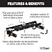 CURT 60720 Double Lock Gooseneck Hitch with Flip-and-Store Ball, 30,000 lbs., 2-5/16-Inch Ball, Fits Select Ford F-250, F-350 Super Duty, F-450 Super Duty