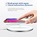 KEKLLE Qi Certified Fast Wireless Charger ST Solution NPO capacitor NO RADIATION (White)
