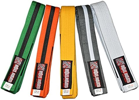 ROLL HARD Brand - Youth IBJJF Jiu Jitsu Belts and Sizes