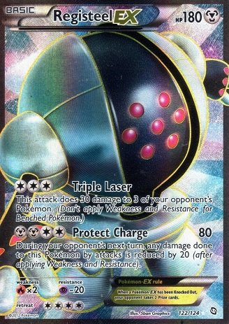 Pokemon - Registeel-EX (122) - BW - Dragons Exalted - Holo