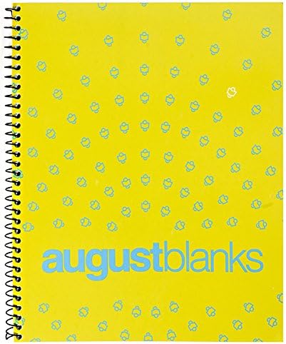 August blanks FSC Approved Social Impact Five Subject Writing Notebook, green (Green 5 subject Notebook)