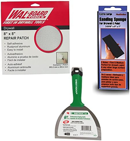 Wal-Board 8" x 8" Drywall Repair Patch - Adhesive Mesh and Aluminum (Full Repair Kit)