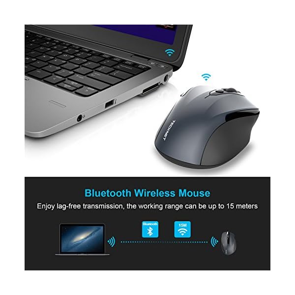 TECKNET-Bluetooth-Mouse-2600DPI-Adjustable-Wireless-Mouse-With-24-Months-Battery-Life-Cordless-Mice-for-PCTabletLaptop-Portable-Small-Travel-Mouse TECKNET Bluetooth Mouse, 2600DPI Adjustable Wireless Mouse With 24 Months Battery Life Cordless Mice for Computer/PC…