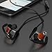 Symphonized NRG S Genuine Wood Bluetooth Earbuds, Wireless In-ear Noise-isolating Headphones, Earphones with Angle-Fit Ear Tips, Comfort Neckband, Mic, Volume Control - Black