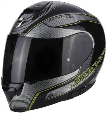 Scorpion - Motorcycle helmets EXO 3000 AIR STROLL Black Silver neon yellow
