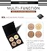 Indexu 4 Colors Highlighter Bronzer Powder Contour Palette Makeup Palette Concealer Powder 01#(pearl-lustre)