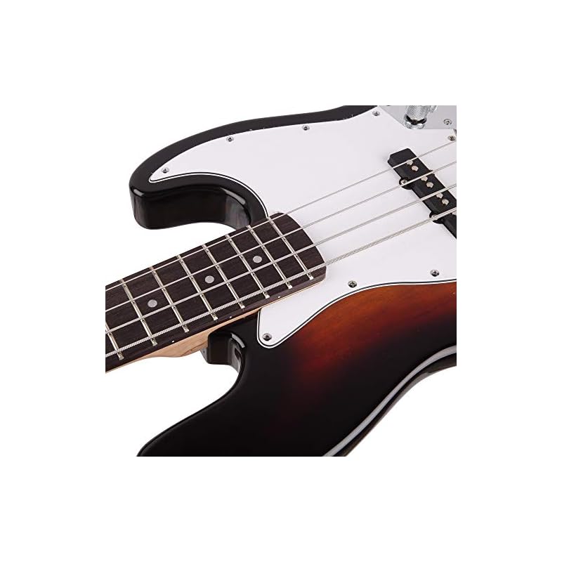 Waful Electric Bass Guitar, Starters Acoustic Bass Guitar Beginner Kit