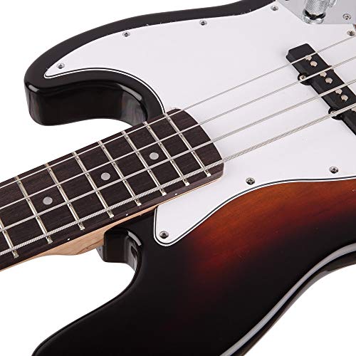 Waful Electric Bass Guitar, Starters Acoustic Bass Guitar Beginner Kit Full Size 4 String with