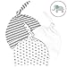 Tot Spot Baby Newborn Baby Hat/Beanie/Cap with Knot for Boys Girls 0-6 Months 100% Pure Organic Cotton GOTS Certified for Autumn Winter Summer ((Pack 3) Grey, Teal, White, Elephant)