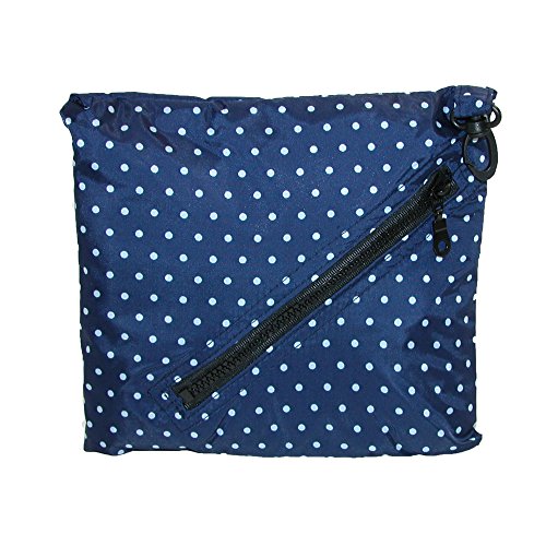 ShedRain Packable Anorak Jacket Lightweight BITTY DOT Blue, Small/Medium