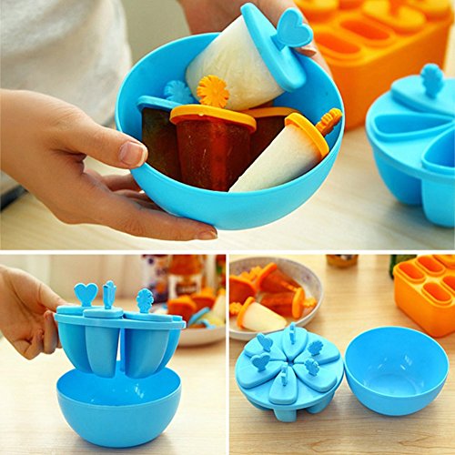 Finance Plan The Latest 6/8 Cell Ice Pop Maker Mold Tray DIY Kitchen Reusable Frozen Ice Cream Mold