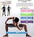 Skin-Friendly Non Latex Resistance Loop Bands Set 4 - Best Home Fitness Exercise Bands for Legs, Workout, Physical Therapy, Pilates, Yoga & Rehab - Mobility and Strength - 10in x 2in PGBP