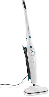 Leifheit Dampfreiniger CleanTenso mit heißem Wasserdampf gegen Bakterien, Dampfmop mit kurzer Aufheizzeit, Dampfbesen mit stufenloser Dampfregulierung