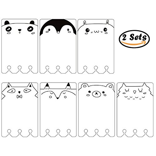 Rancco A6 Dividers Insertable Index Page Tab Cards, 14 Pcs Translucent Binder Classified Lables for Filofax Notebook/ Travel Diary Journal/ Planner(2 Set)