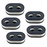 HOODELL 5pcs Air Filter 593260, Compatible with Briggs Stratton 798452, Troy Bilt TB110, Toro, Craftsman, Husqvarna Air Cleaner, Premium Lawn Mower Air Filter
