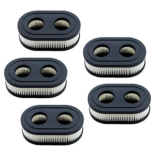 HOODELL 5pcs Air Filter 593260, Compatible with Briggs Stratton 798452, Troy Bilt TB110, Toro, Craftsman, Husqvarna Air Cleaner, Premium Lawn Mower Air Filter