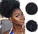 AISI QUEENS Afro Puff Drawstring Ponytail Human Hair Kinky Ponytail for Black Women Clip in African American Short Afro Curly Extensions