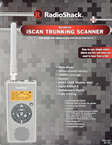 Radioshack® pro-107 handheld iscan trunking scanner