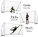 QUICKPLAY Kickster Soccer Goal Range – Ultra Portable Soccer Goal | Quick and Easy Set Up | Includes Soccer Net and Carry Bag | Available in 7 Sizes [Single Goal]
