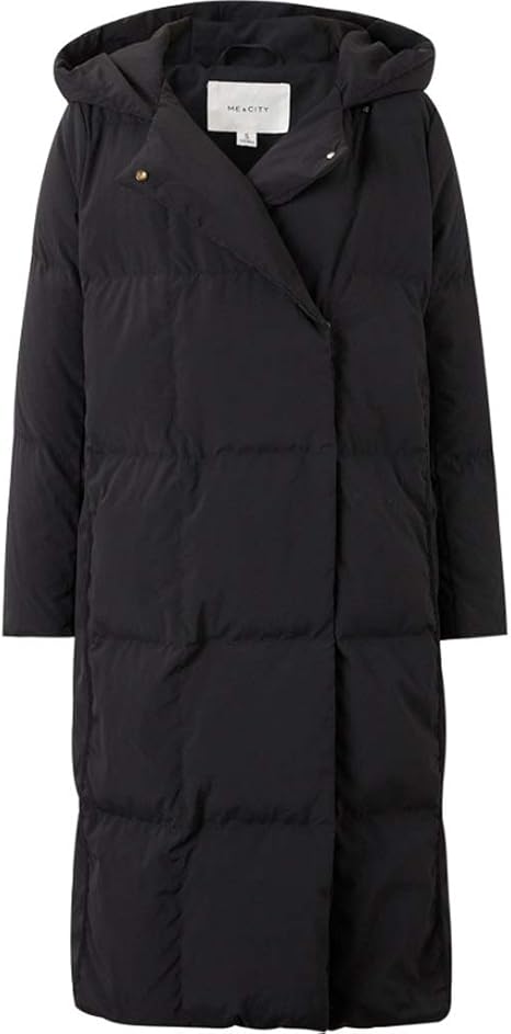 Amazon Co Jp 女性の暖かいダブルブレストロングフード付きフグダウンコート レディースプラスサイズ厚手のパーカーオーバーコートフグダウンコート 250 Gダックダウンフィルパワー Color Black Size S ホーム キッチン