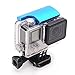 Aluminum Replacement Rear Snap Latch Standard Waterproof Housing Buckle Lock for GoPro Hero 3+, Hero 3 Plus, Hero 4 Camera(Blue)