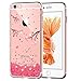 Case Compatible with iPhone 6s Plus, iPhone 6 Plus Case HD Cats Flower Love Butterfly Girl Clear Design Transparent TPU Cover (not for iPhone6 / 6s!) (8)