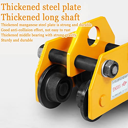 XWZ Heavy Duty Manually Trolley For IBeam Flange, 2 Ton/4409 LBS Load