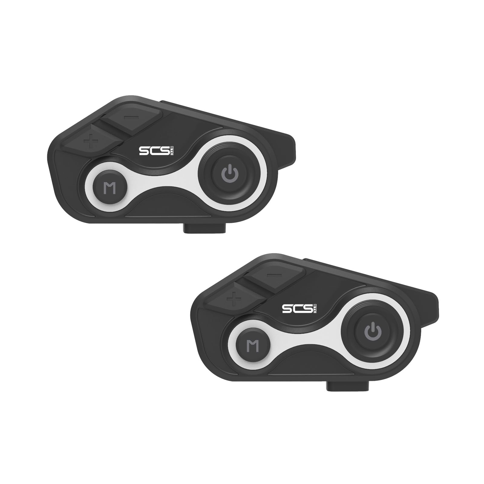 SCSETC Motorcycle Bluetooth Intercom 1000m 2 Riders Motorbike Helmet Communication System Headset Universal Wireless Interphone (Waterproof/Handsfree/Stereo Music/GPS/FM/2 Pack)