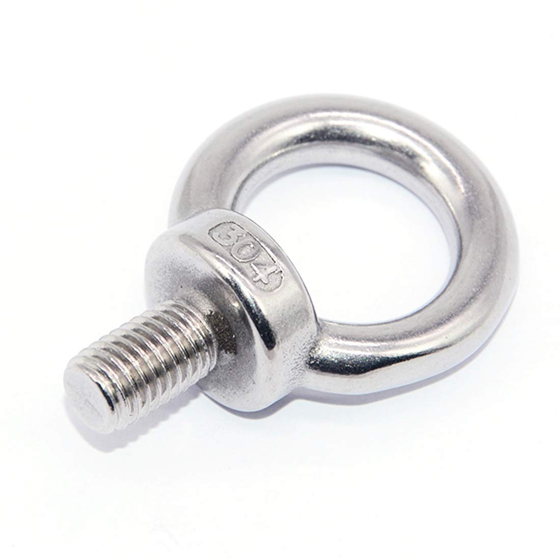 20PCS Ring Lifting Eye Bolts Male Threaded Nut Fastener 304 Stainless Steel,Pack-of-20, M4