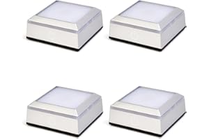 vskikris Museum-Style Lighting Base for Feng Shui Crystals - USB/Battery Operated LED Platform for Window Display & Tabletop Decor Set of 4