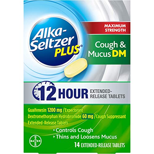 AlkaSeltzer Maximum Strength Cough & Mucus DM, Cough Medicine for