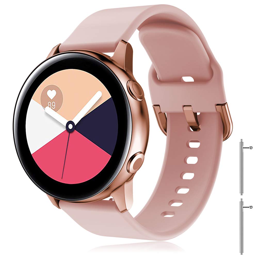 TOPsic Strap Galaxy Watch Active 2/Strap Galaxy Watch 3 41mm/Strap Galaxy Watch 42mm/Strap Gear S2 Classic/Strap Gear Sport/Strap Vivoactive 3/Strap Forerunner 645/Strap Vivomove HR 20mm Silicone