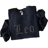 Minimalist Gift Personalized Zodiac Sweatshirt for Women, Scorpio Virgo Gemini Pisces Libra Sweatshirt Shirt Sign Gifts Unique Astrology Horoscope Long Sleeve Shirt Embossed Zodiac Sweatshirt Personalized Gift Friend Custom Horoscope Sweater Zodiac Birthday Aires Gemini Cancer Leo Virgo Aquarius Pisces