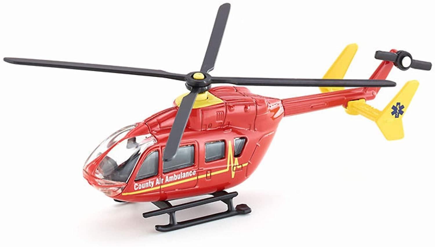 siku 1647, Rescue Helicopter, Metal,Plastic, 1:87, Red, Rotating rotors — image 1