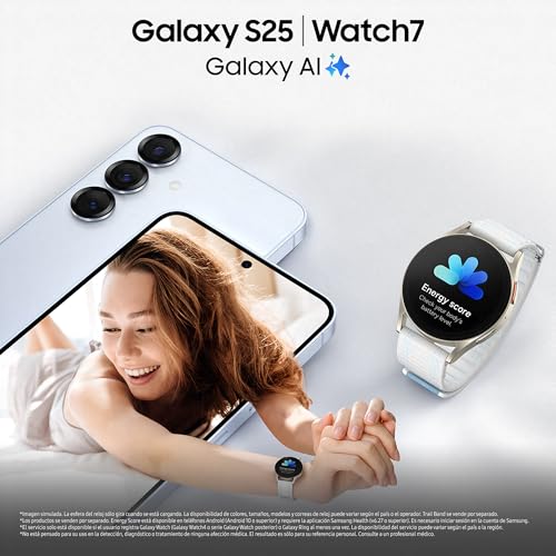 Galaxy S25 256GB Teléfono Móvil con IA, Galaxy AI, 12GB RAM, Cámara 50MP, Dual SIM, IP68, Garantía del Fabricante 3 Años + 1 Año Extra, Color Gris (Versión Española)