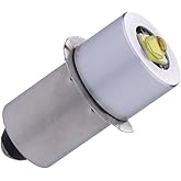 TRLIFE LED Flashlight Bulb DC4-24V, Maglight LED Bulb for 3/4/5/6 C&amp;D Cell Maglight Flashlight, 3W Maglight Replacement Bulbs 12V 18V Maglight Bulbs(1 Pack)