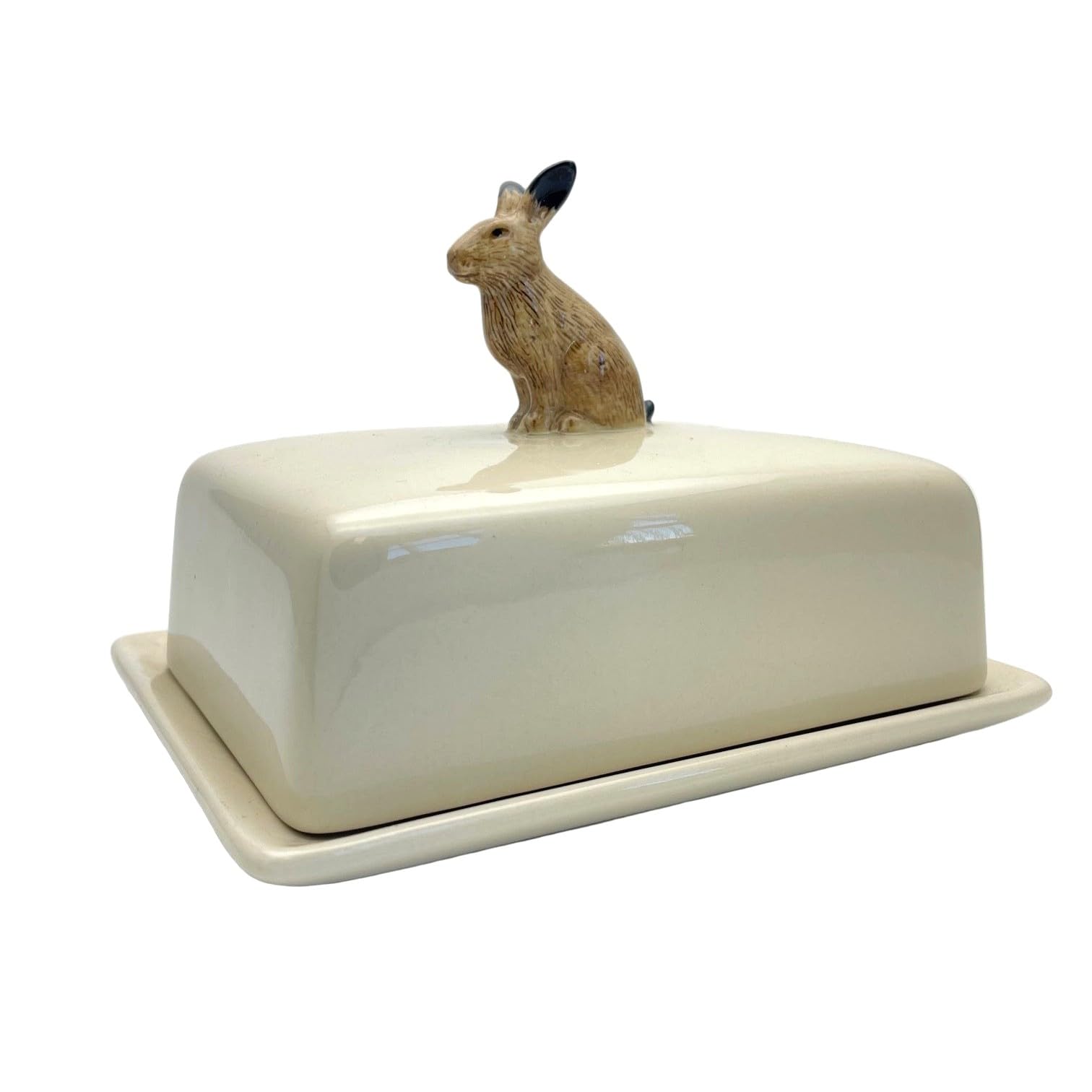 Quail Ceramics Hare Butter Dish