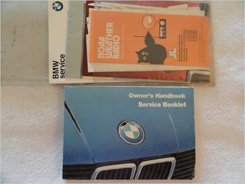 1985 Bmw 318i 325e Owners Manual 318 I And 325 E Amazon Com Books