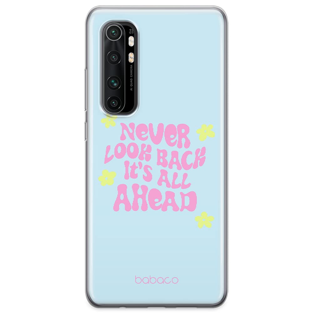 Babaco ERT GROUP mobile phone case for Xiaomi MI NOTE 10 Lite original and officially Licensed pattern Never look back 005 optimally adapted to the shape of the mobile phone, case made of TPU
