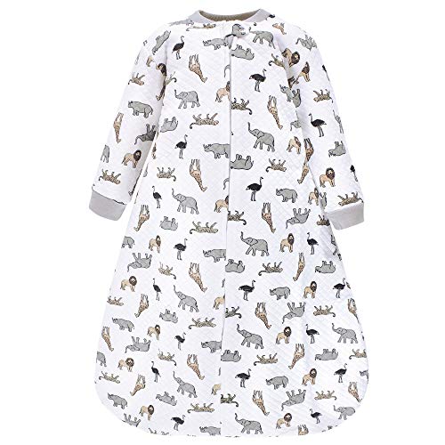 Hudson Baby Unisex Baby Premium Quilted Long Sleeve Sleeping Bag and Wearable B…