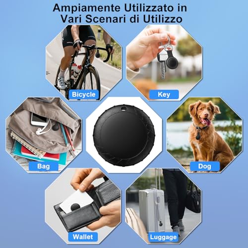 GPS Tracker per Auto, GPS Auto Localizzatore Compatibile con iOS e Android, Tracciamento Globale in Tempo Reale, Localizzatore Gps Senza SIM, per Bambini, Auto, Animali Domestici, IPX6 Impermeabile